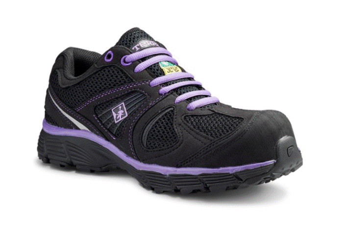 TERRA - CHAUSSURES DE TRAVAIL - DAME - NOIR/MAUVE - PACER 2.0 - 1062PR