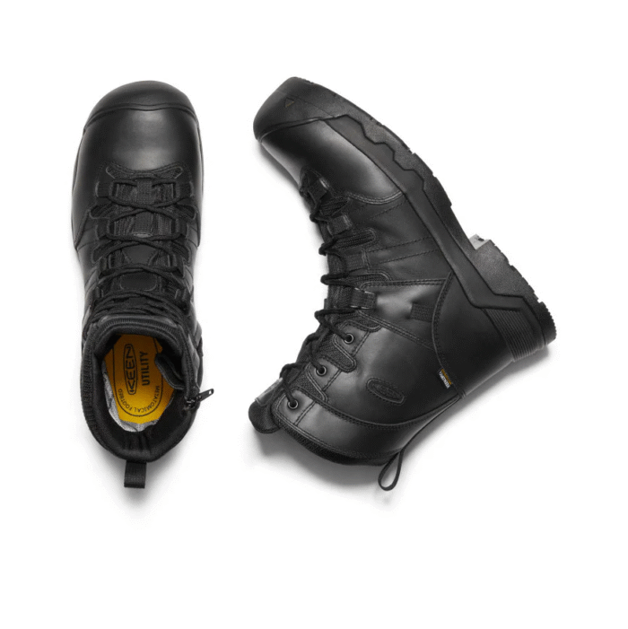 BOTTES DE TRAVAIL - HOMME - NOIR - KEEN - OSHAWA + SIDE ZIP WP - 1022107 – Image 4