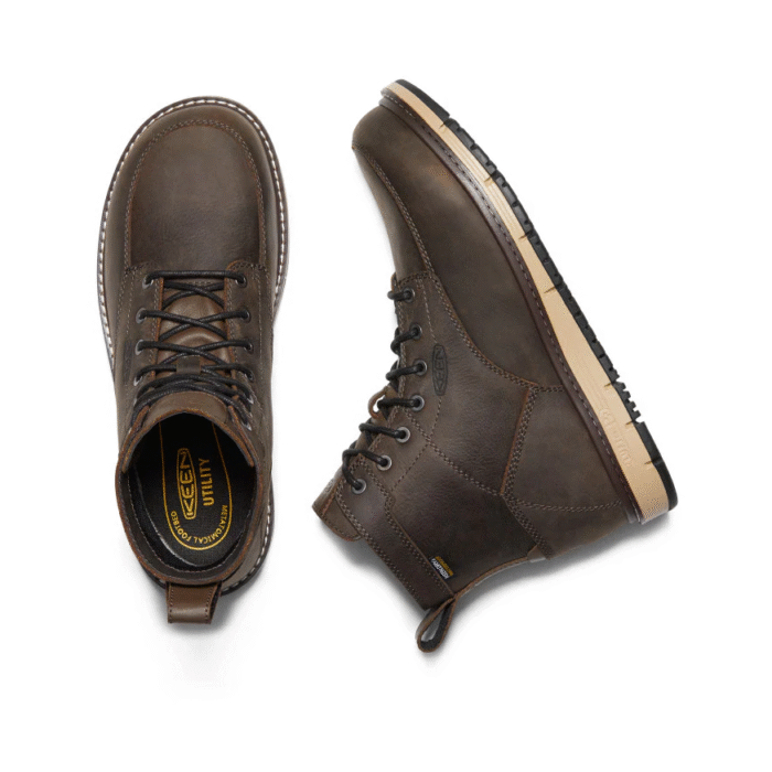 BOTTES DE TRAVAIL - HOMME - BRUN - KEEN - SAN JOSE 6" - 1023250 – Image 2