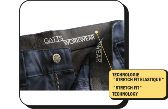GATTS - PANTALON DE TRAVAIL - DAME - 773EX - MARINE – Image 2