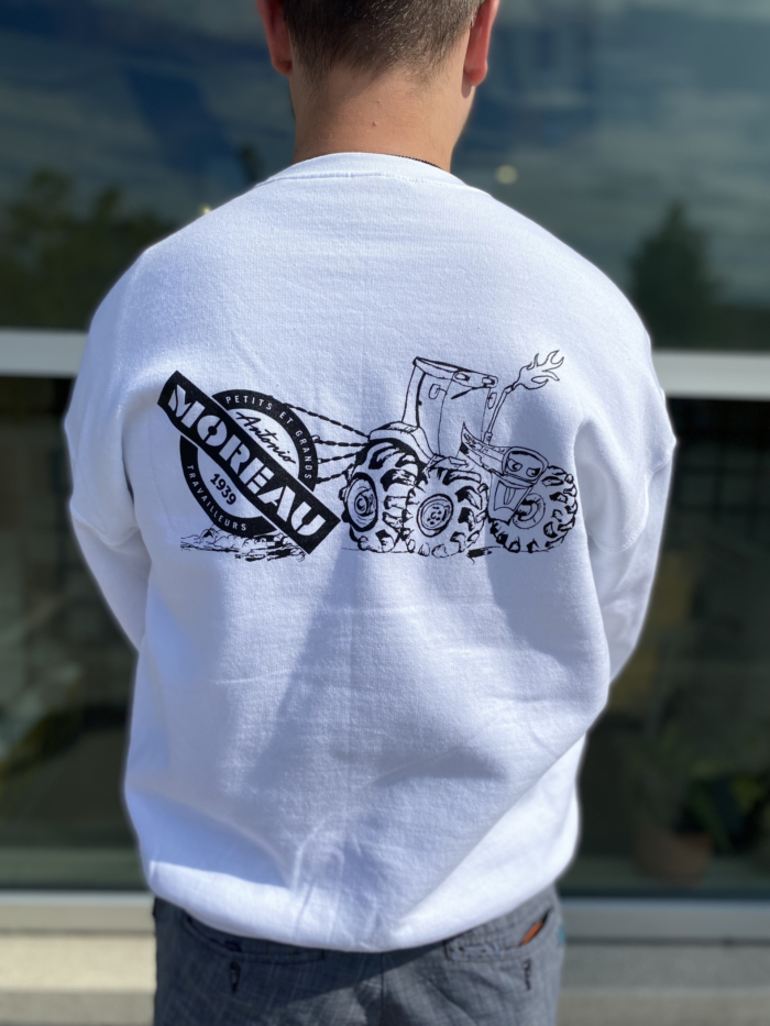 ANTONIO MOREAU - CREWNECK - BLANC - MOREAUCREW