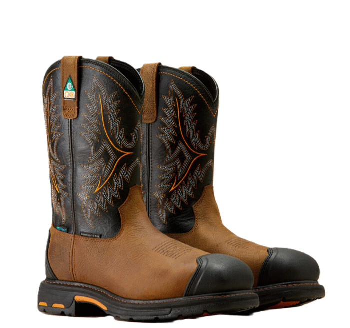 BOTTE DE SECURITE - HOMME - BRUN - ARIAT - WORKHOG PULL-ON - 10042491