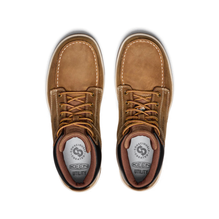 BOTTES DE TRAVAIL – HOMME - BEIGE - KEEN - GIBSON – 1030651 – Image 3