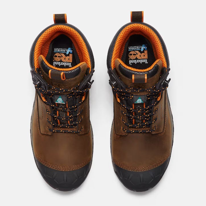 BOTTES DE TRAVAIL – HOMME - BRUN - TIMBERLAND PRO - BOONDOCK ULTRALIGHT – TB0A63GK-EM4 BRUN FONCÉ – Image 3