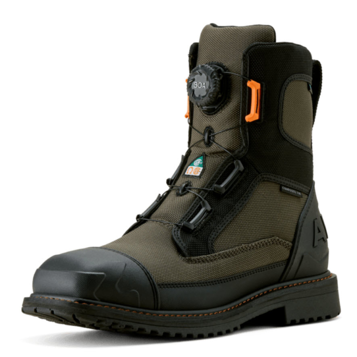 BOTTE DE SECURITE – HOMME – KAKI/NOIR – ARIAT – RIGTEK - WILDCAT BOA 8po – 10035930