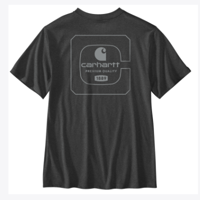 T-SHIRT HOMME CHARCOAL CARHARTT 107045-CRH – Image 2