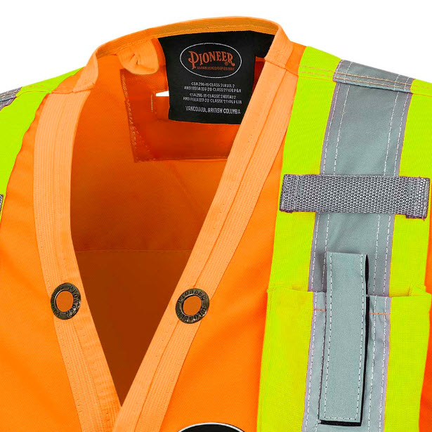 PIONNER – VESTE HiViz ARPENTEUR – V1010150 (#6692) – ORANGE – Image 4