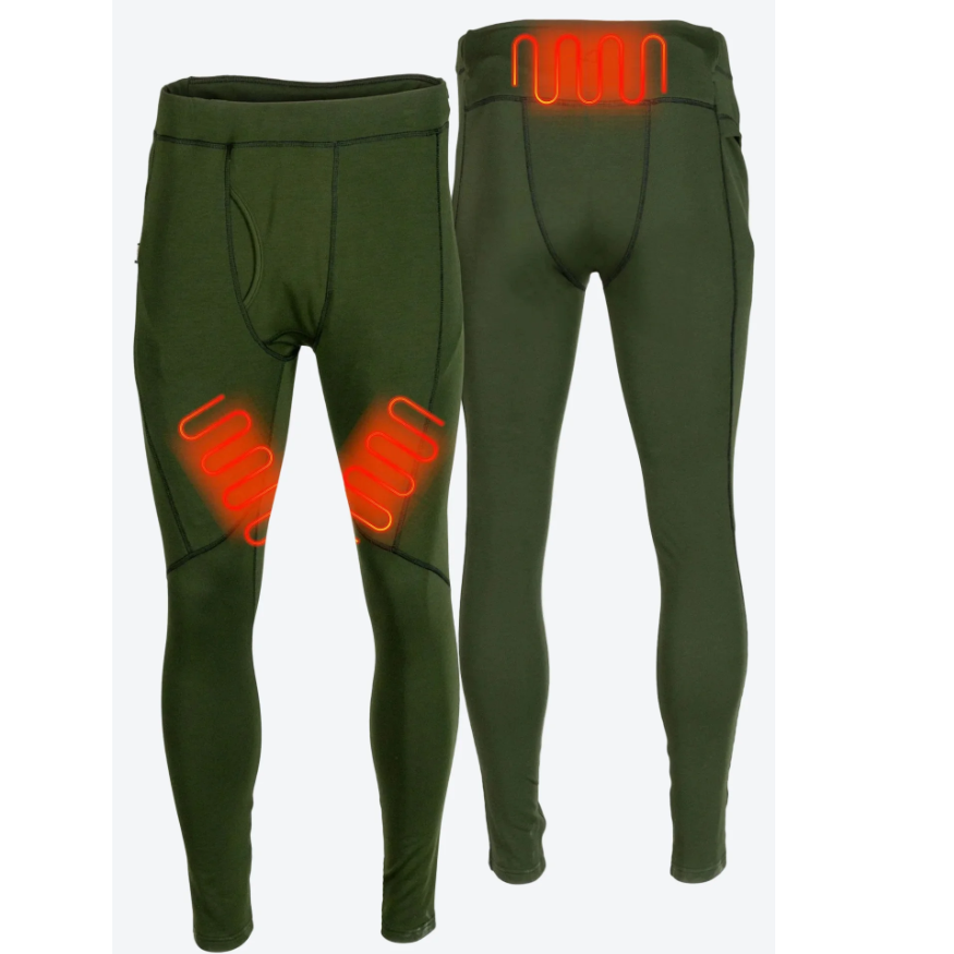 PANTALON CHAUFFANT - HOMME - VERT - MOBILE WARMING - MWMP28200 – Image 2